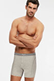 Long Çift Düğmeli Uzun Erkek Boxer