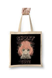 Anya Short But Cute Spy X Family Bez Çanta Uzun Saplı Alışveriş Çantası Plaj Çantası