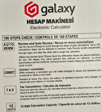 12 Haneli Pilli/Güneş Enerjili Hesap Makinesi GX-5120T