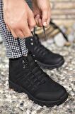 X-Step X6 Siyah Termal Kürklü Kışlık Erkek Bot Ayakkabı