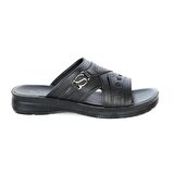 Ayakcenter 2546 Soylu Siyah Günlük Erkek Terlik