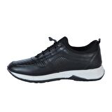 Dropland 8787 Siyah Nopa Deri Erkek Sneaker Ayakkabı
