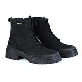 Hammer Jack 102 20832-Z Argun Siyah Deri Kadın Düz Bot