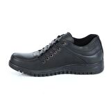 Dropland 3330 Siyah Grezor %100 Deri Kışlık Erkek Casual Ayakkabı