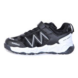 Mp 242-3331Ft Siyah Cırtlı Erkek Çocuk Spor Ayakkabı