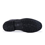 Crısso B481 Siyah Kauçuk %100 Deri Erkek Bot Ayakkabı