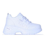 Mp 251-305Zn Beyaz Kalın Taban Kadın Sneaker Spor Ayakkabı