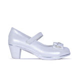 Alens Lunedi Krem Rugan 4Cm Topuklu Kız Çocuk Ayakkabı