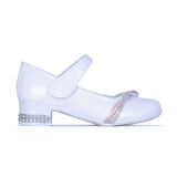 Ayakcenter 25-Herbebe Taşlı 3Cm Kız Çocuk Topuklu Ayakkabı