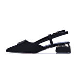 Scarletta S3 Saten 3Cm Kadın Topuklu Ayakkabı