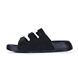 Pienn 3 Tokalı Simli Kadın Düz Terlik