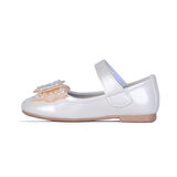 Ayakcenter 76-Herbebe Krem Kız Çocuk Günlük Babet