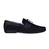 Balayk 025 Siyah Nubuk Deri Erkek Loafer Ayakkabı