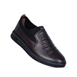 Baloğlu 1016 Kahve Kauçuk %100 Deri Erkek Loafer Ayakkabı