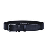 Skuaıter 27-Çakır Siyah %100 Deri Erkek Kot Kemer