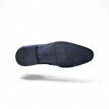 Censay 549 Siyah Antik Kauçuk %Deri Erkek Klasik Ayakkabı