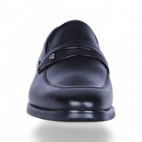 Censay 549 Siyah Antik Kauçuk %Deri Erkek Klasik Ayakkabı