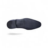 Censay 526 Siyah Antik Kauçuk %Deri Erkek Klasik Ayakkabı