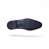 Censay 426 Siyah Rugan Kauçuk %Deri Erkek Klasik Ayakkabı