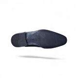 Censay 525 Siyah Rugan Kauçuk %Deri Erkek Klasik Ayakkabı