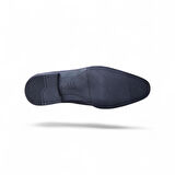 Censay 631 Siyah Antik Kauçuk %Deri Erkek Klasik Ayakkabı