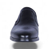 Censay 575 Siyah Antik Kauçuk %Deri Erkek Klasik Ayakkabı