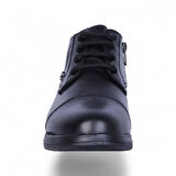 Crısso B464 Siyah Kauçuk %100 Deri Erkek Bot Ayakkabı