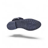 Alens A4 Siyah Nubuk Kadın Düz Bot