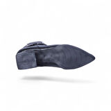 Scarletta S16 Cilt Siyah 4Cm Kadın Topuklu Bot