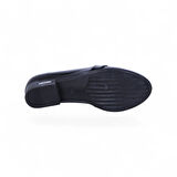 Ayakcenter Esrc-606 Siyah Kadın 3Cm Topuklu Ayakkabı