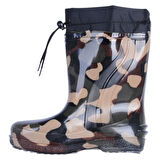 Skuaıter Haki Paraşüt Termal Kürklü Erkek Çocuk Çizme Bot