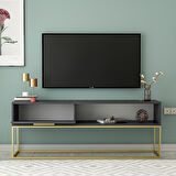 Mira Tv Sehpası Antrasit - Gold