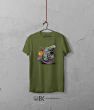 Turbo Salyangoz Baskılı Oversize Tshirt