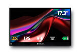 Verbatim 32239 PMT-17 4K 17.3'' USB-C Dokunmatik Metal Kasa Taşınabilir Monitör