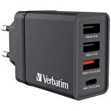 VERBATIM 49700 CHR-30EU1 USB-CHARGER 30W BLACK