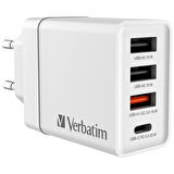 Verbatim 49701 CHR-30 30W 4 Bağlantı Noktalı USB Duvar Şarj Cihazı 