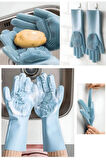 Magic Gloves Sihirli Bulaşık Eldiveni Mutfak Banyo Evcil Hayvan Temizleme Fırçası