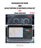 Volkwagen Tiguen 2024 Hayalet Gösterge ve Multimedya Uyumlu Set Mat Ekran Koruyucu
