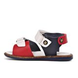 Şiringenç 210109 Lacivert-Beyaz-Kırmızı Comfort Erkek Çocuk Sandalet