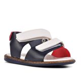 Şiringenç 210109 Lacivert-Beyaz-Kırmızı Comfort Erkek Çocuk Sandalet
