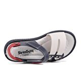 Şiringenç 210107 Lacivert-Beyaz-Kırmızı Comfort Erkek Çocuk Sandalet