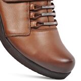 Ayakmod 385 Ceviz Kadın Hakiki Deri Comfort Günlük Ayakkabı