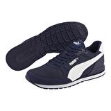 Puma 384640 St Runner V3 Mesh Lacivert-Beyaz Erkek Spor Ayakkabı