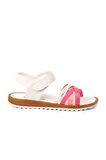 Şiringenç 22Y02 Beyaz-Fuşya-Pembe Kız Çocuk Comfort Sandalet
