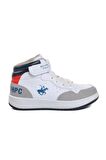 Po-10303-P Beyaz Çocuk Bilek Boy Sneaker