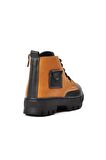 Aspor Arz 2301003-P Siyah-Camel İçi Kürklü Fermuarlı Çocuk Bot