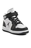 Cool Haykat Uzun-F Siyah-Beyaz Çocuk Hi Sneaker