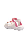 Ayakmod Şng 8020-F Beyaz-Fuşya-Pembe Kız Çocuk Sandalet