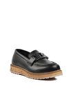 Walkway Dkc2301 Siyah Kadın Loafer Ayakkabı