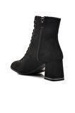 Ayakmod 336129 Siyah Süet Kadın Topuklu Bot